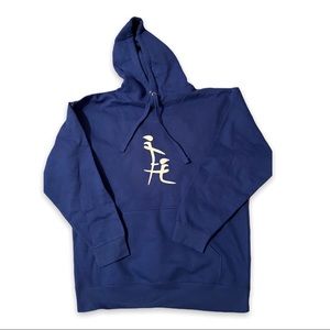 Royal Blue sexual looking symbol funny Hoodie